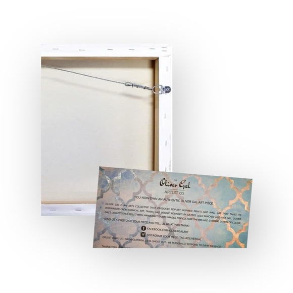 new Oliver Gal ❤︎ Silhouette of a Girl ❤︎ Signed Wrapped Canvas Art Wall Hanging - Picture 3 of 16